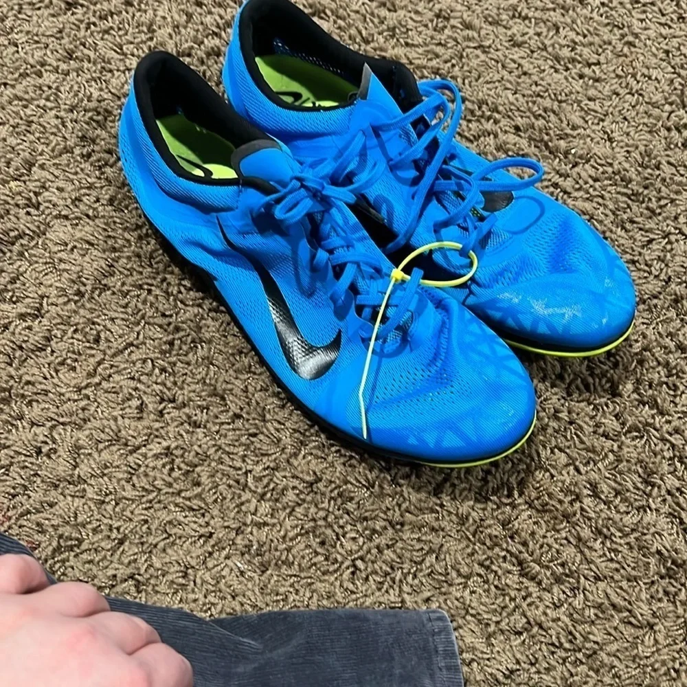 Nike XC Track train Blue Athletic Shoes with Lightweight Design and Rubber Sole
